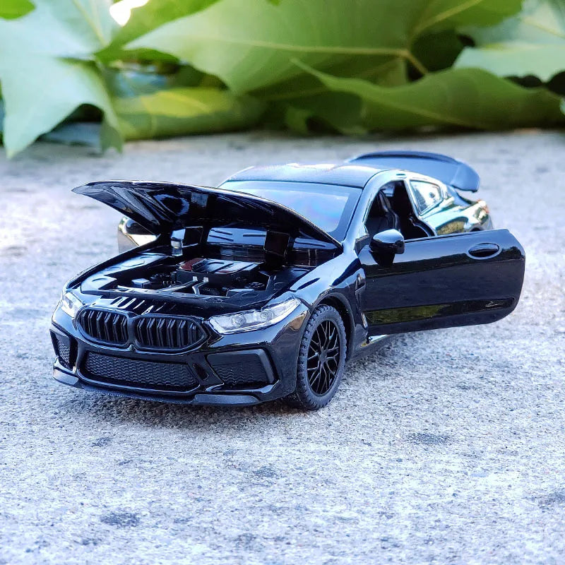 1:32 Die Cast M8 IM Supercar Alloy Model Car Toy Diecasts Metal Casting Sound and Light Car Toys For Children Vehicle
