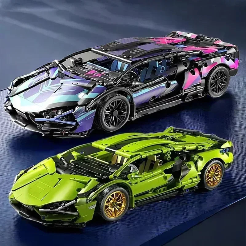 1314PCS Bricks Super Racing Model Racing Car Model Building Blocks City Mechanical Speed Vehicle Kid Adults Boy Gifts