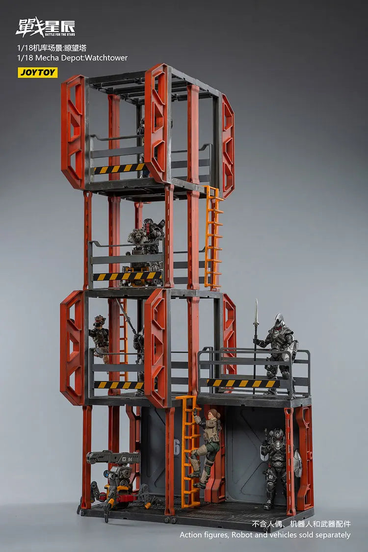 JOYTOY Battle For The Stars 1/18 Mecha Depot:Observation Tower Action Figures Doll Original Model Decoration Collection