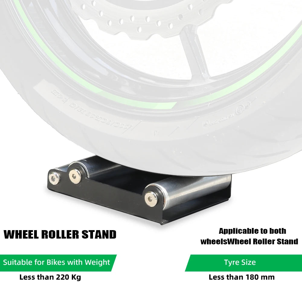 Motorcycle Universal Tire Cleaning Stand Tire Wash Bracket Portable Chain Clean Durable Roller Ramp Lift For KTM Kawasaki Suzuki