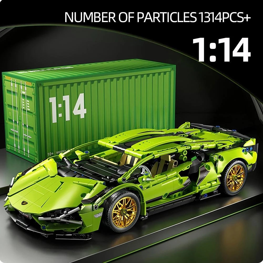 Bricks Technical Building Blocks Car Racing Sport Speed Vehicle Model City Mechanical Super Puzzle Toys Adult Gift