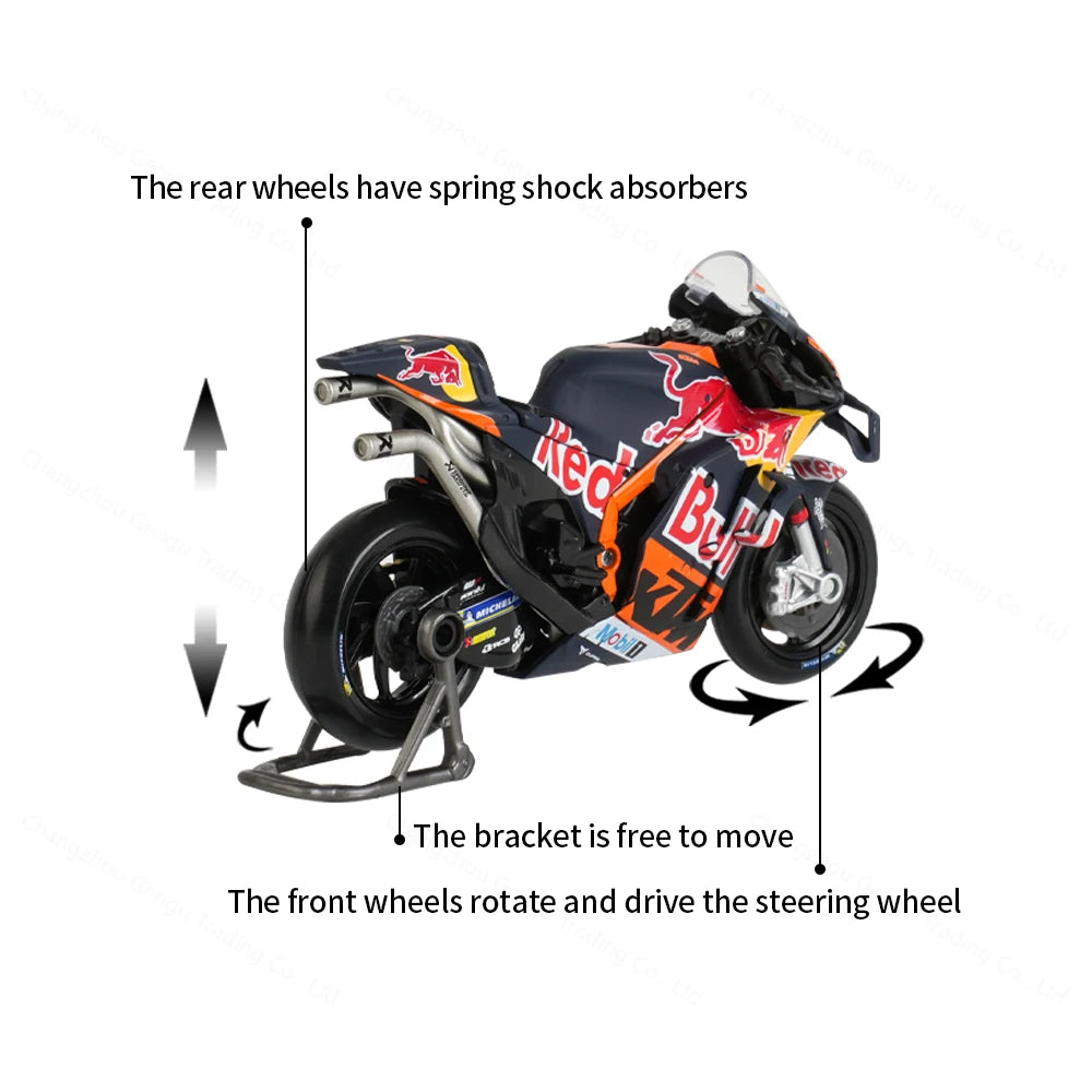 1:18 Die Cast 2025 GP Racing Red Bull KTM Factory Racing  Vehicles Collectible Motorcycle Model Toys Maisto