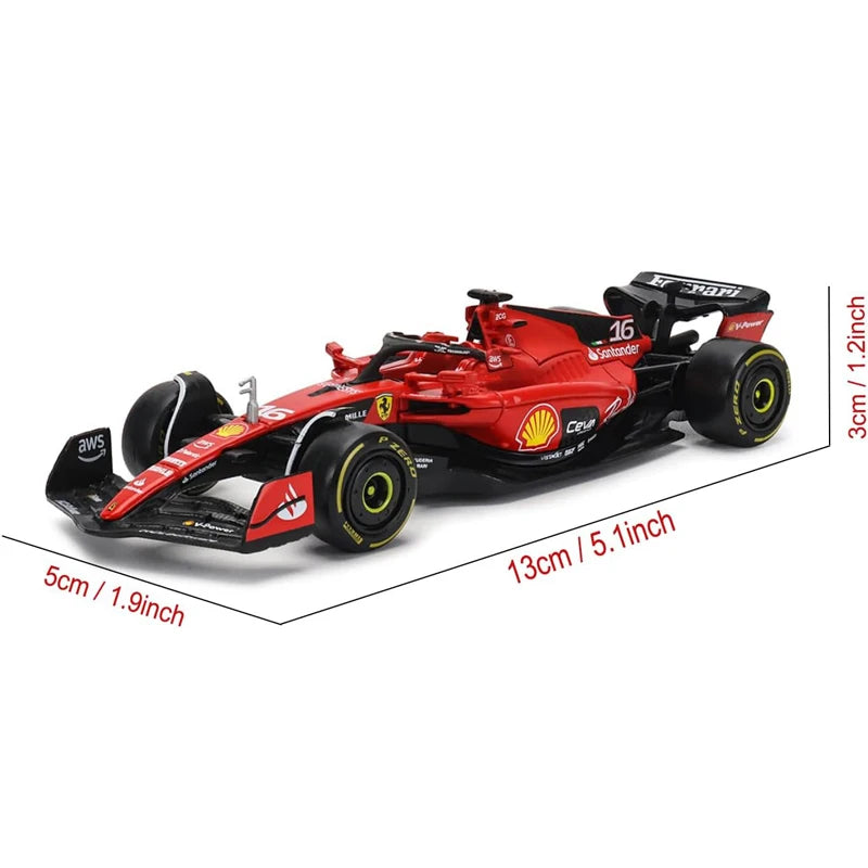 1:43  Die Casting F1 Ferrari SF23 SF24 # 16 # 55 Bburago Model Car Toy Collection First order equation Las Vegas 16 SF23 Monza 55
