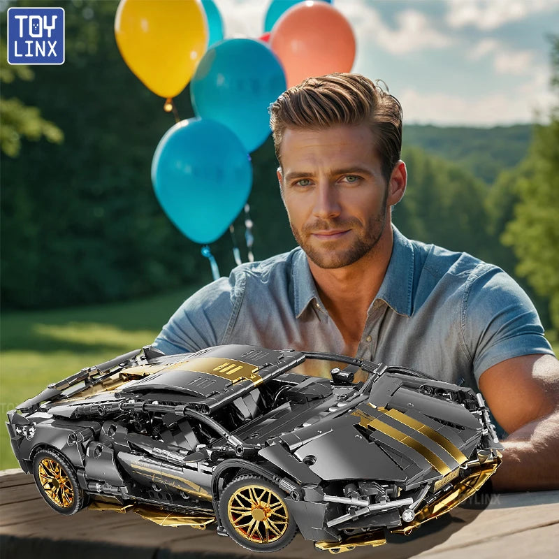 Bricks Technical Building Blocks Car Racing Sport Speed Vehicle Model City Mechanical Super Puzzle Toys Adult Gift
