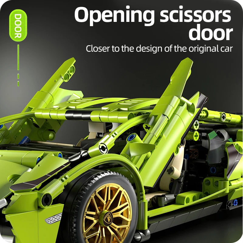 Bricks Technical Building Blocks Car Racing Sport Speed Vehicle Model City Mechanical Super Puzzle Toys Adult Gift