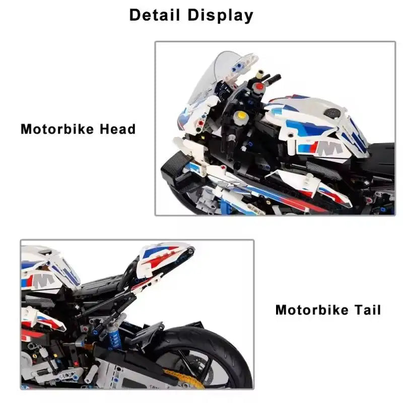 1920Pcs  Bricks Technical Racing  Motorcycle 1000 RR Motorbike Building Blocks Toys  Birthday Christmas Children Gifts