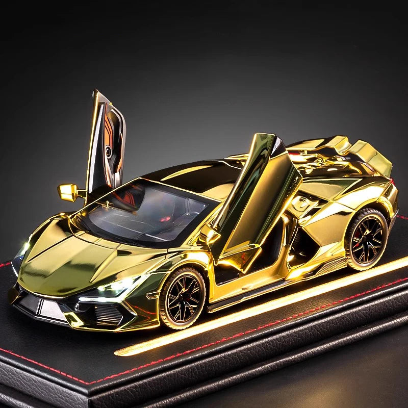 1:24 Die Casting Spray Lamborghini Revuelto Supercar Alloy  Model Car Miniauto Home Trendy Toys Ornaments Holiday Present For Boy