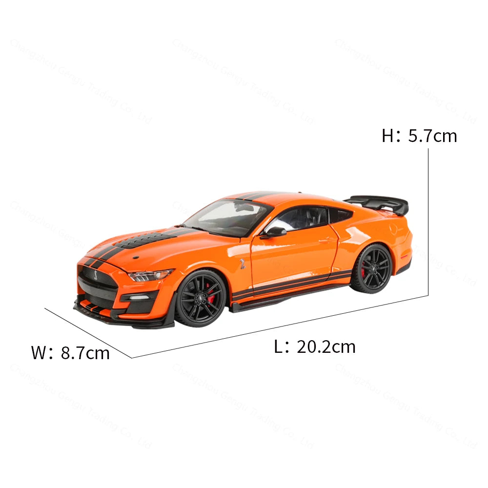 1:24 Die Cast Ford 2020 Mustang Shelby GT500 Green Static  Vehicles Collectible Model Car Toys Maisto