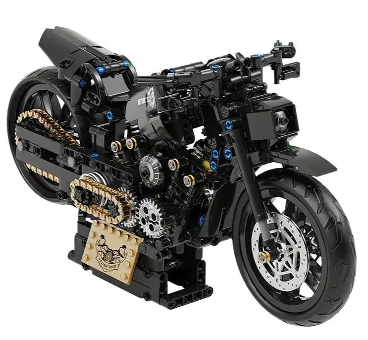 Bricks Motorcycle 2025 Building Blocks Stable Base Model Cool Shape Kit Ornaments Educational Toys For Children