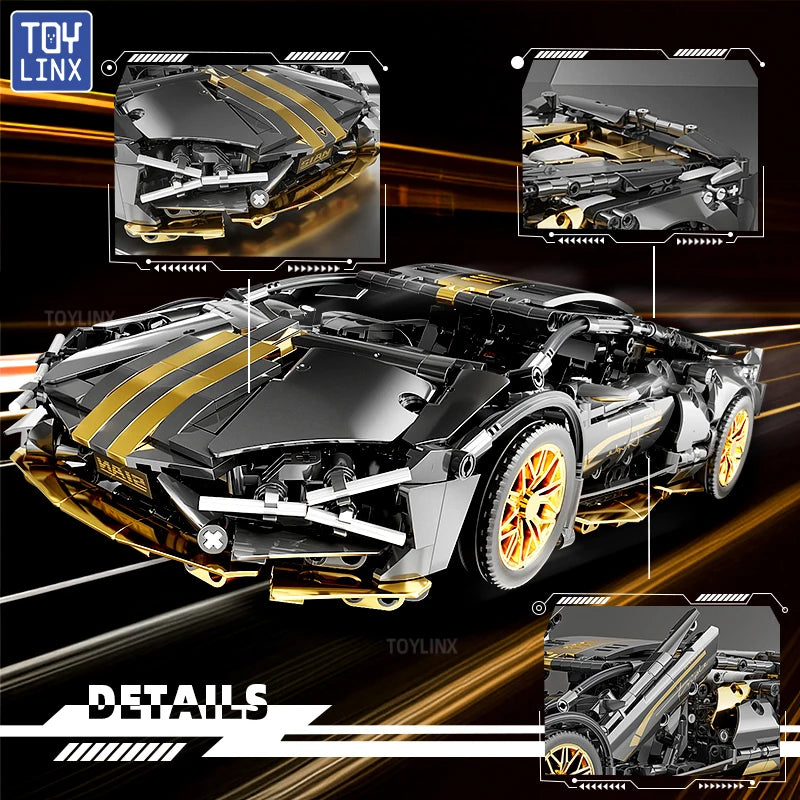 Bricks Technical Building Blocks Car Racing Sport Speed Vehicle Model City Mechanical Super Puzzle Toys Adult Gift