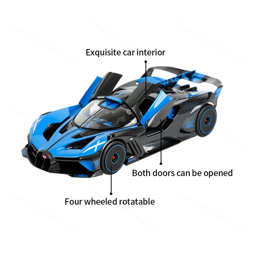 1:24 Die Cast Bugatti Bolide Sports Car Static  Vehicles Collectible Model Car Toys Maisto