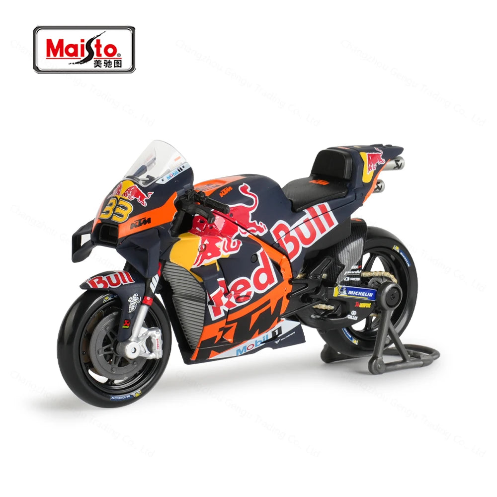 1:18 Die Cast 2025 GP Racing Red Bull KTM Factory Racing  Vehicles Collectible Motorcycle Model Toys Maisto